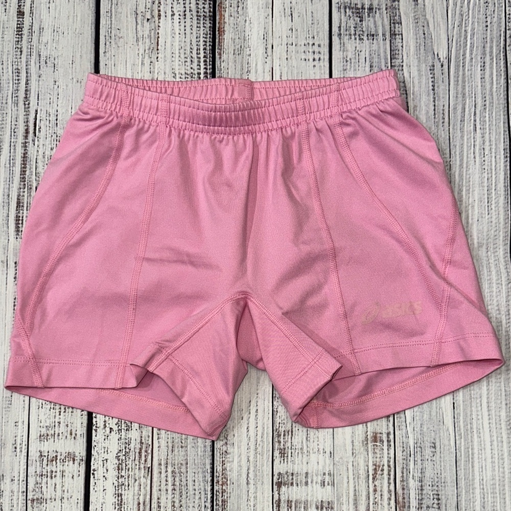Asics Women's Athletic Shorts in Pink Sz. XS‎
